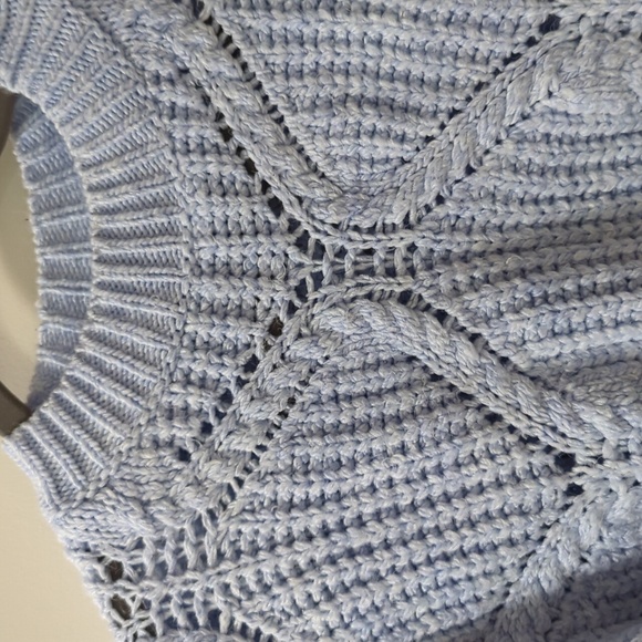 Mango MNG Blue Chunky Knit Sweater oversized - Picture 2 of 4